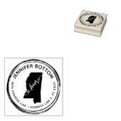 Mississippi Karte Gummistempel (Stempel)