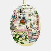 Mississippi Karte Keramik Ornament (Hinten)
