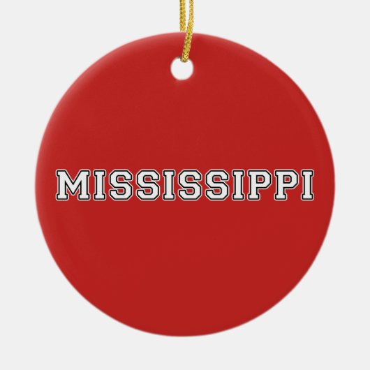 Mississippi Keramik Ornament (Vorne)