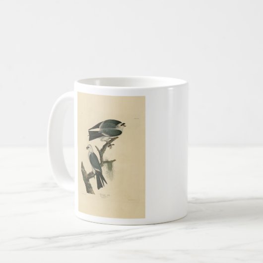 Mississippi Kite von Audubons Vögeln von Amerika Kaffeetasse (Vorderseite Links)