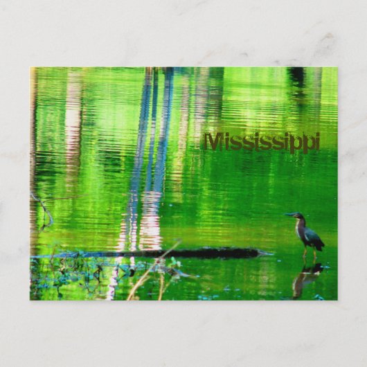Mississippi Lake Postkarte (Vorderseite)