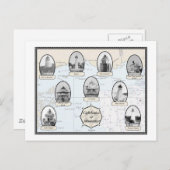 Mississippi Lighthouses Postkarte (Vorne/Hinten)