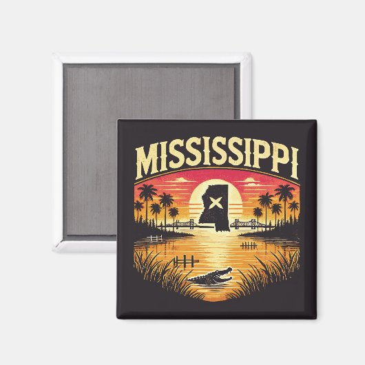 Mississippi Magnet (Vorderseite/Rückseite)