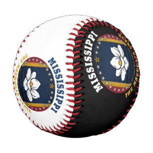 MISSISSIPPI MAGNOLIA STAAT FLAG BASEBALL