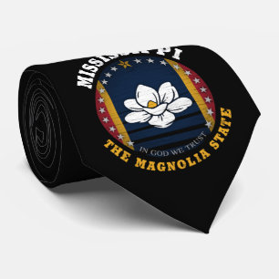 MISSISSIPPI MAGNOLIA STAAT FLAG KRAWATTE