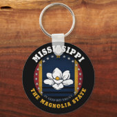 MISSISSIPPI MAGNOLIA STAAT FLAG SCHLÜSSELANHÄNGER (Vorderseite)