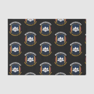 MISSISSIPPI MAGNOLIA STAAT FLAG SEIDENPAPIER