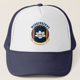 MISSISSIPPI MAGNOLIA STATE FLAG LKW-FÜHRERHAUBE TRUCKERKAPPE