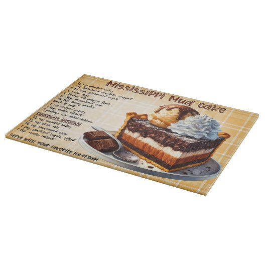 Mississippi Mud Cake Rezept Schneidebrett (Ecke)