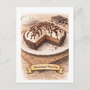 Mississippi Mud Pie (Amerikanische Food-Serie) Postkarte