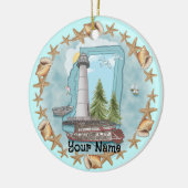 Mississippi Muscheln Leuchtturm Ornament (Links)