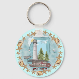 Mississippi Muscheln Lighthouse Schlüsselanhänger