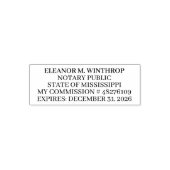 Mississippi Notary Public  Permastempel (Design)