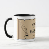 Mississippi Notary Public Scroll Feather Quill Tasse (Links)