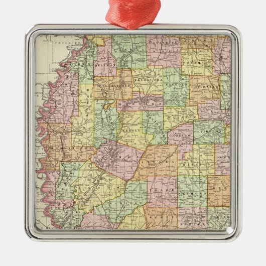 Mississippi Ornament Aus Metall (Vorne)