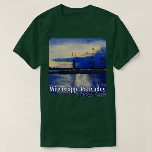 Mississippi Palisades Staat Park Illinois 1 T-Shirt (Design vorne)