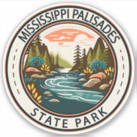 Mississippi Palisades Staat Park Illinois Abzeiche