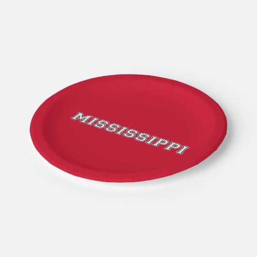 Mississippi Pappteller (Schrägansicht)