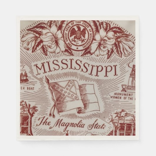Mississippi-Party Serviette (Vorderseite)