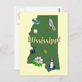 Mississippi Postkarte (Vorne/Hinten)