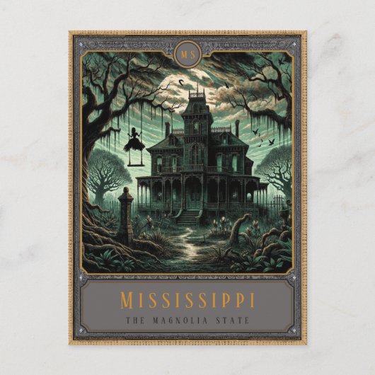 Mississippi | Postkarte Gothic Art (Vorderseite)