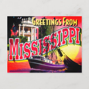 Mississippi-Postkarte Postkarte