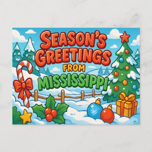 MISSISSIPPI-Postkarte Postkarte (Vorderseite)
