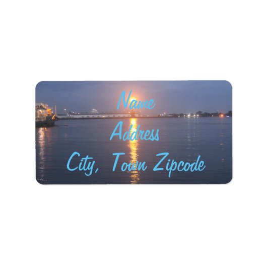 Mississippi River Address Labels Adressaufkleber (Vorne)