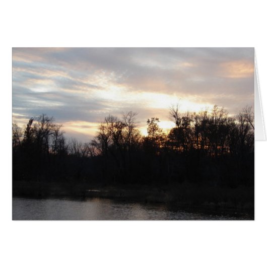 Mississippi River Backwater Sunset (Vorderseite (Horizontal))