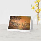 Mississippi River Greeting Card Karte (Gelbe Blume)