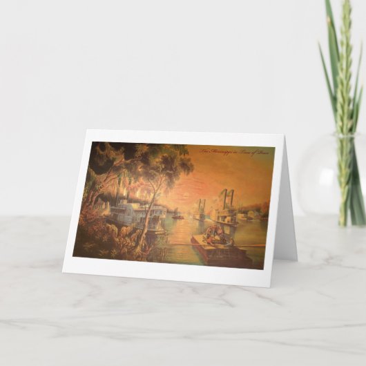 Mississippi River Greeting Card Karte (Vorderseite)