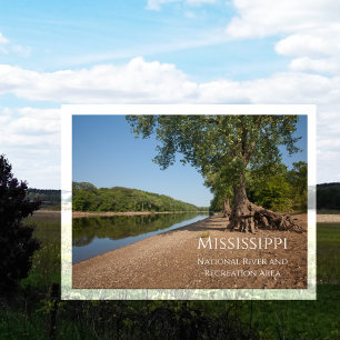 Mississippi River, Hidden Falls Regional Park, MN Postkarte