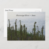Mississippi River in Dubuque Iowa Keepake Postkarte (Vorne/Hinten)