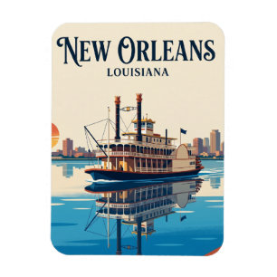 Mississippi River Louisiana Magnet