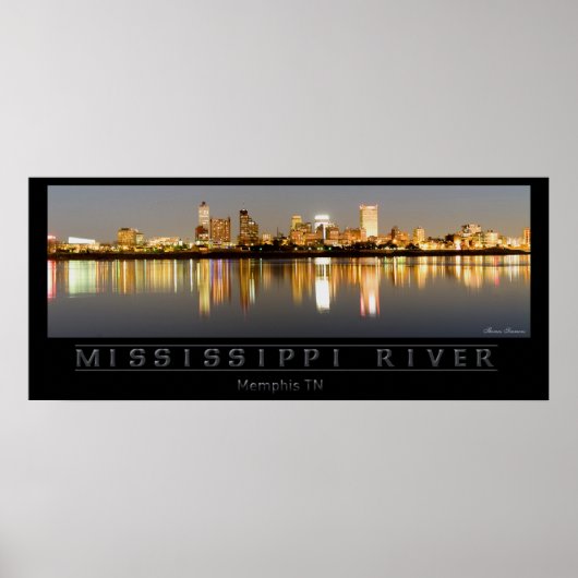 Mississippi River - Memphis TN Poster (Vorne)