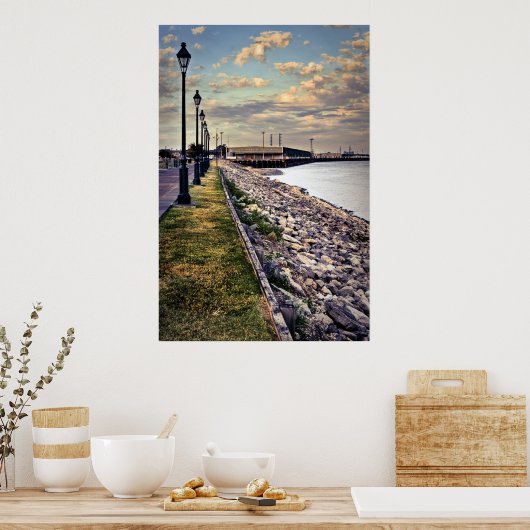 Mississippi River Moonwalk Poster (Küche)