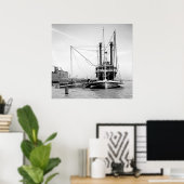 Mississippi River Packet 1905 Poster (Heimbüro)