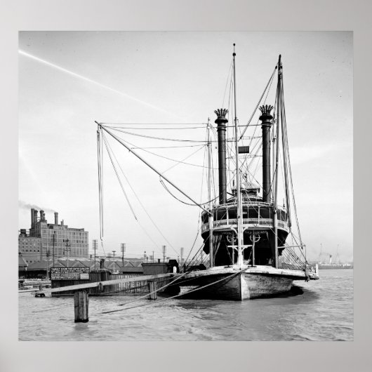 Mississippi River Packet 1905 Poster (Vorne)