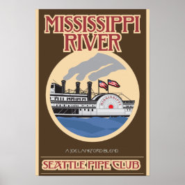 Mississippi River Print Poster