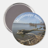 Mississippi River, Souvenir Magnet (Vorderseite/Rückseite)