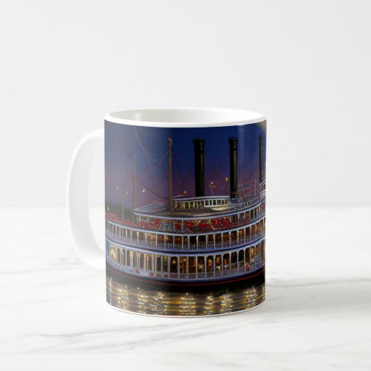 Mississippi River Steamboat Kaffeetasse (Vorderseite Links)