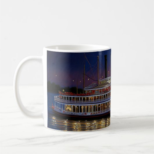 Mississippi River Steamboat Kaffeetasse (Links)