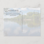 Mississippi River Sunny Day, nördlich von Minneapo Postkarte (Rückseite)