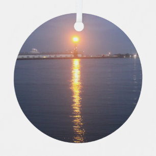 Mississippi River Sunrise Ornament Aus Metall