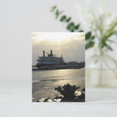 Mississippi River Sunset in Winter Postkarte (Stehend Vorderseite)