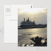 Mississippi River Sunset in Winter Postkarte (Vorne/Hinten)