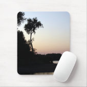 Mississippi River Sunset Mousepad (Mit Mouse)