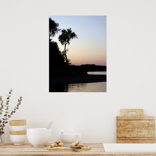 Mississippi River Sunset Poster (Küche)