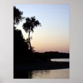Mississippi River Sunset Poster (Vorne)
