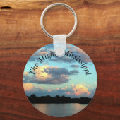 Mississippi River Sunset Schlüsselanhänger (Vorderseite)